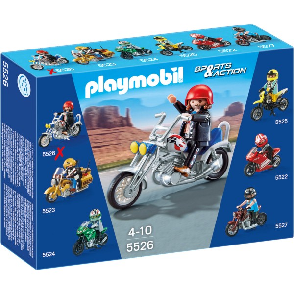 Playmobil 5526 : Chopper bleu - Playmobil-5526