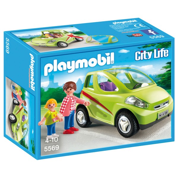 Playmobil 5569 : Voiture de ville avec maman et enfant - Playmobil-5569