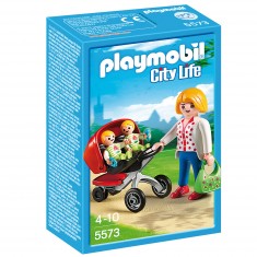 Playmobil 5573 : Maman avec jumeaux et landaus