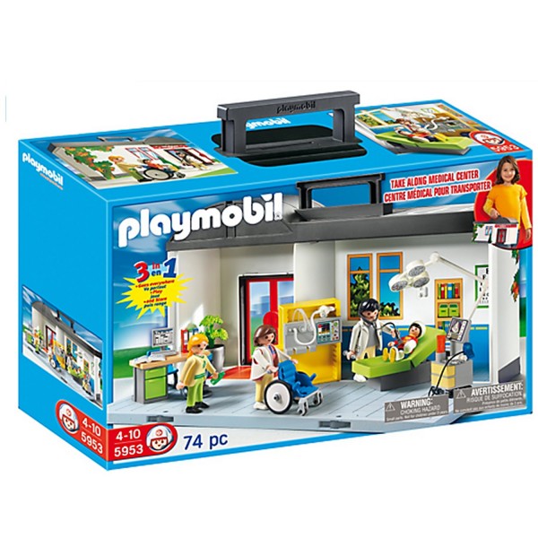 Playmobil 5953 - L'hôpital transportable - Playmobil-5953