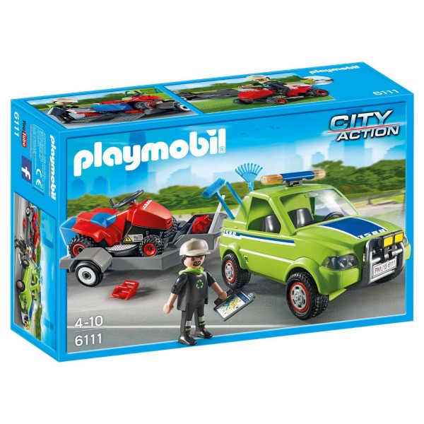 Playmobil 6111 - City Action : Jardinier avec véhicule - Playmobil-6111