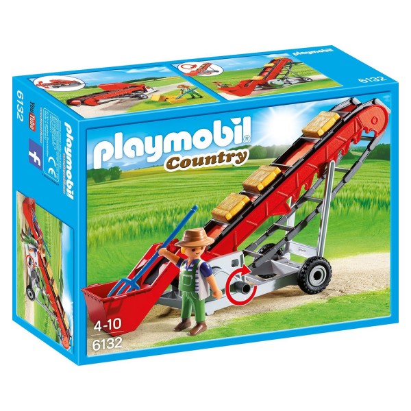 Playmobil 6132 : Country : Convoyeur à foin - Playmobil-6132