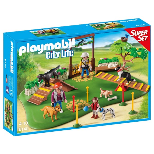Playmobil 6145 : City Life : SuperSet Centre de dressage pour chiens - Playmobil-6145