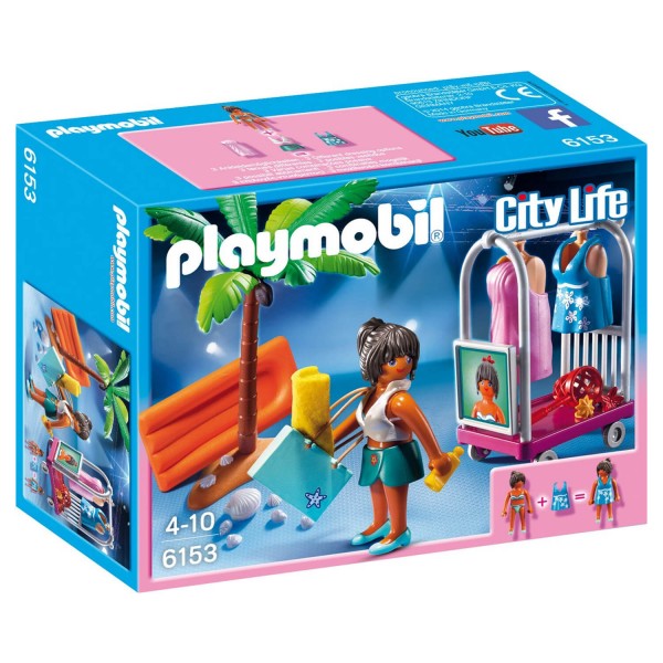 Playmobil 6153 : City Life : Top modèle avec tenues de plage - Playmobil-6153