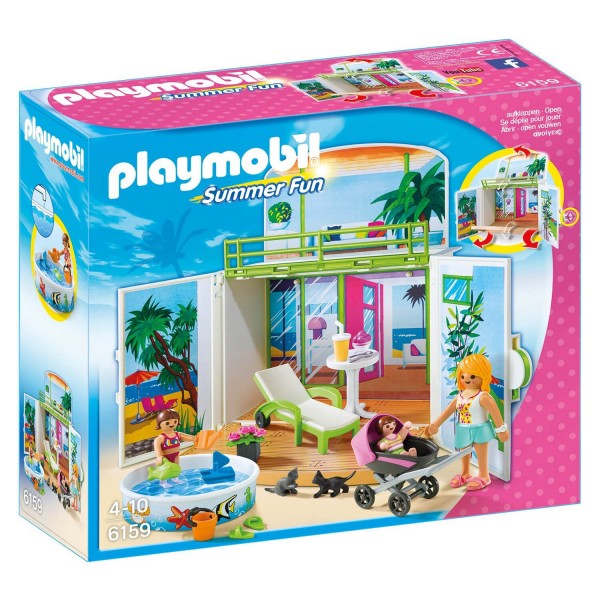 Playmobil 6159 : Summer Fun : Coffre Terrasse de vacances - Playmobil-6159