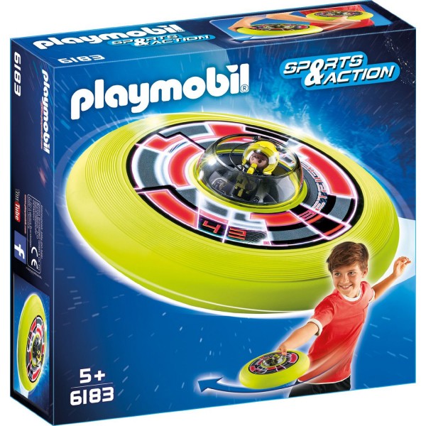 Playmobil 6183 : Sports & Action : Spationaute avec soucoupe - Playmobil-6183
