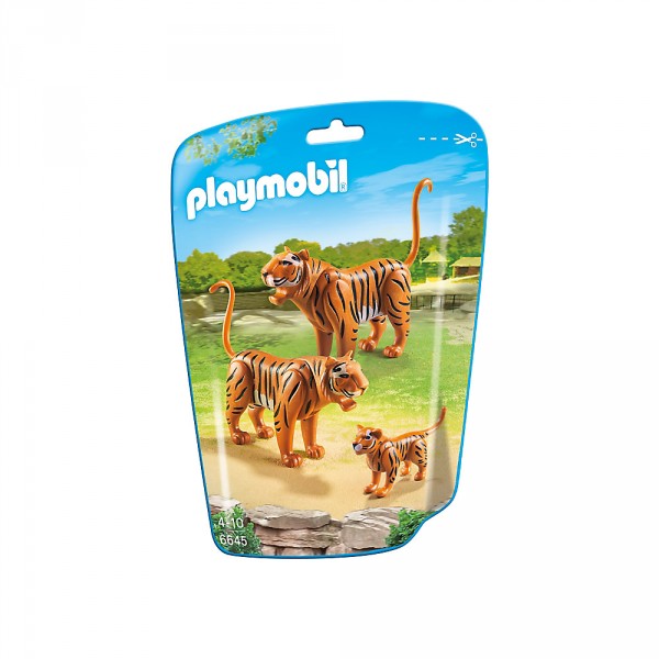 Playmobil 6645 - City Life : Couple de tigres avec bébé - Playmobil-6645