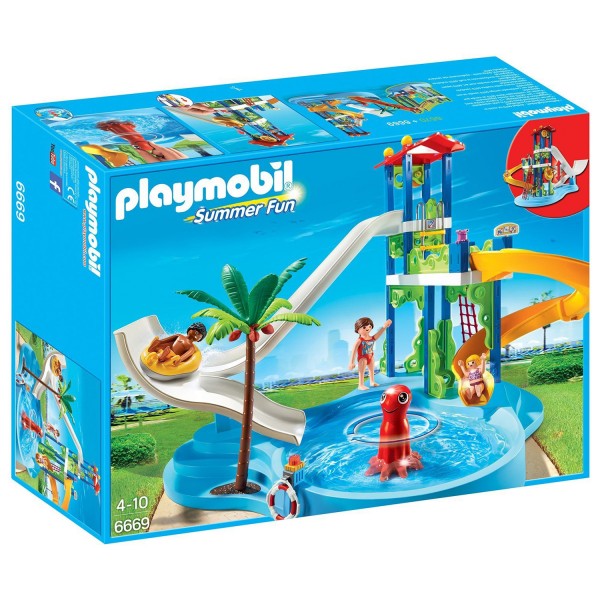 Playmobil 6669 : Summer Fun : Parc aquatique avec toboggans géants - Playmobil-6669