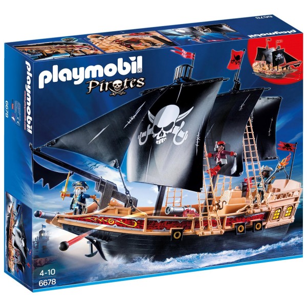 Playmobil 6678 : Pirates : Bateau pirates des ténèbres - Playmobil-6678