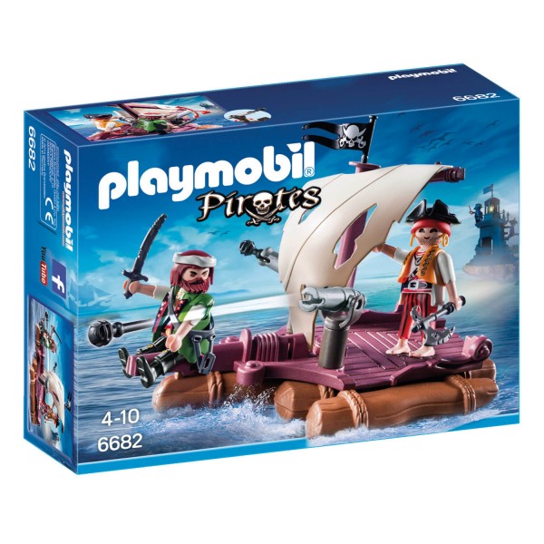 Playmobil 6682 : Pirates : Radeau avec pirates des ténèbres - Playmobil-6682