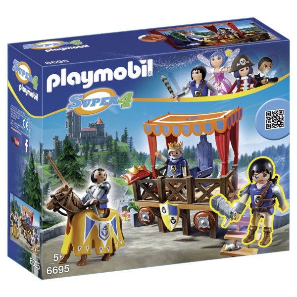 Playmobil 6695 :  Super 4 : Tribune royale avec Alex - Playmobil-6695