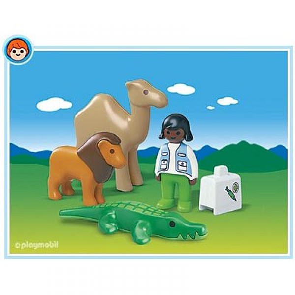 Playmobil 6744 - Vétérinaire / animaux sauvages 1.2.3 - Playmobil-6744