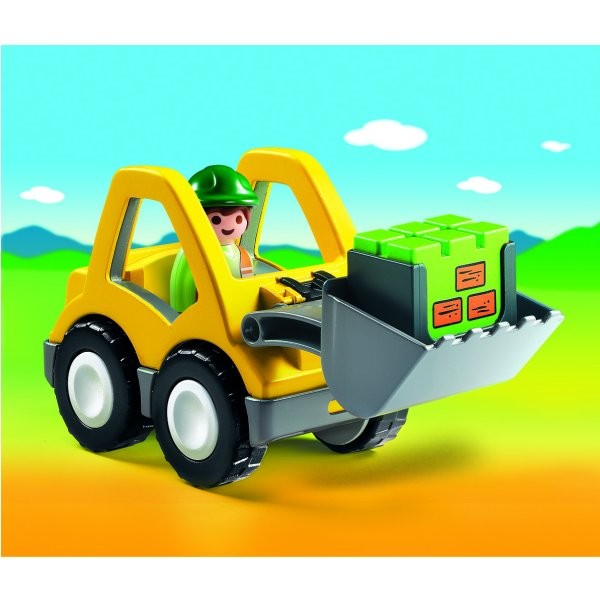 Playmobil 6775: Cargador y trabajador 1.2.3 - Playmobil-6775