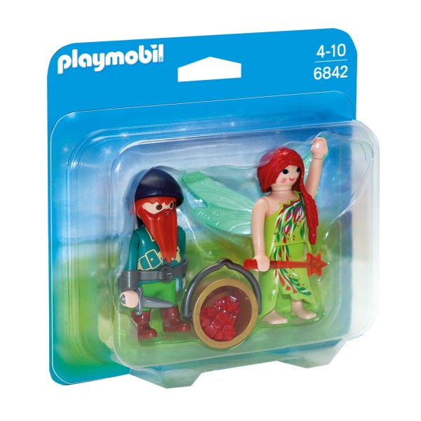 Playmobil 6842 Princess : Fée et nain de la forêt - Playmobil-6842