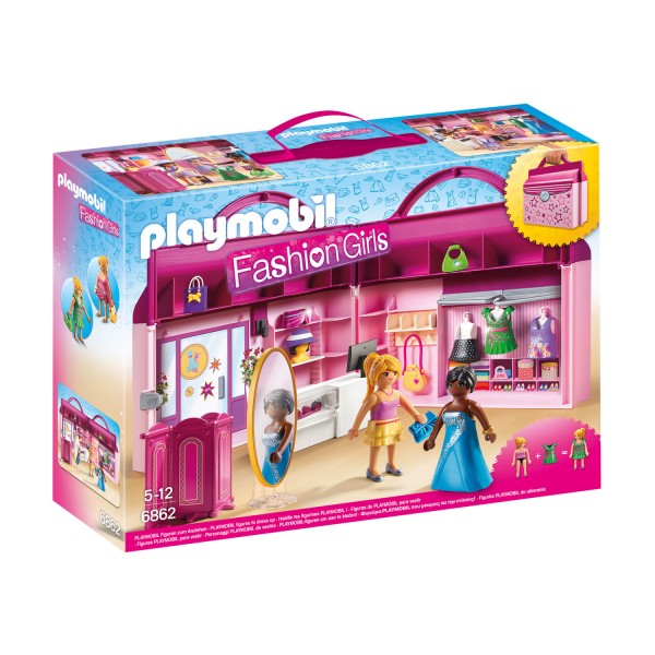 Playmobil 6862 Fashion Girls : Magasin transportable - Playmobil-6862