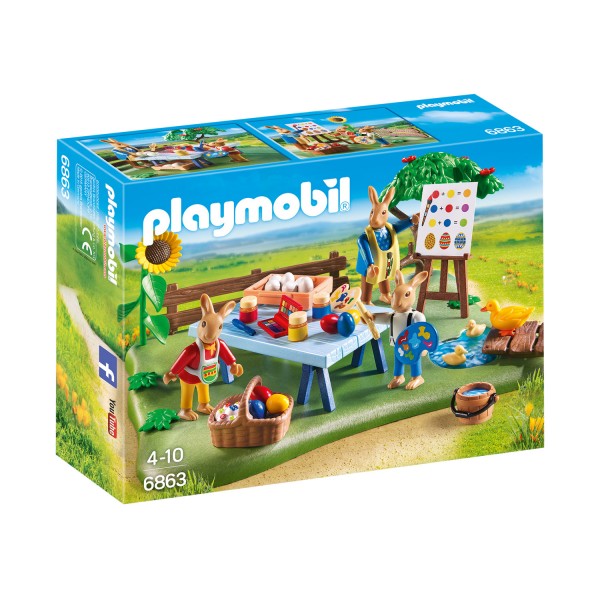 Playmobil 6863 Pâques : Atelier créatif avec lapins - Playmobil-6863