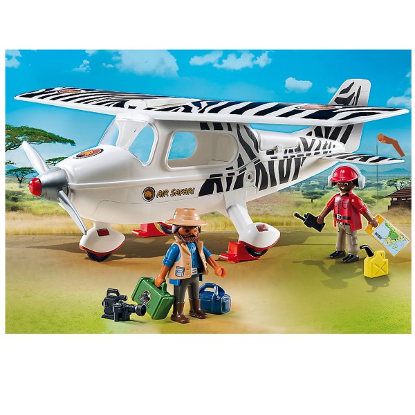Playmobil 6938 : Wild Life : Avion avec explorateurs - Playmobil-6938
