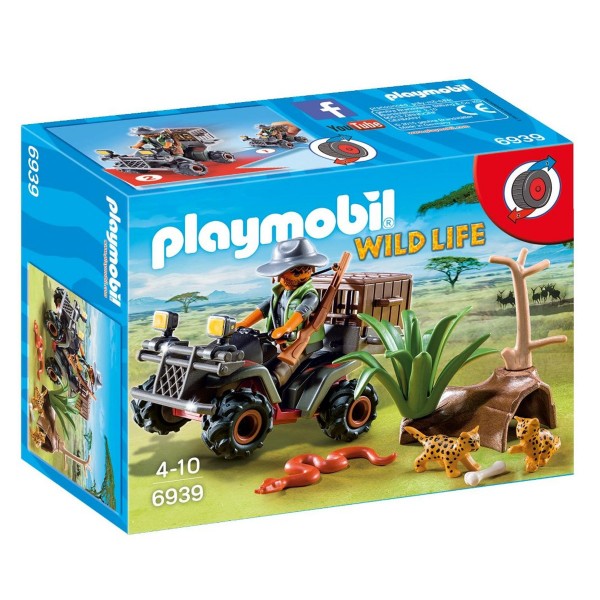 Playmobil 6939 : Wild Life : Braconnier avec quad - Playmobil-6939