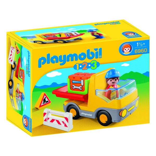 Playmobil 6960 : 1.2.3 : Camion benne - Playmobil-6960