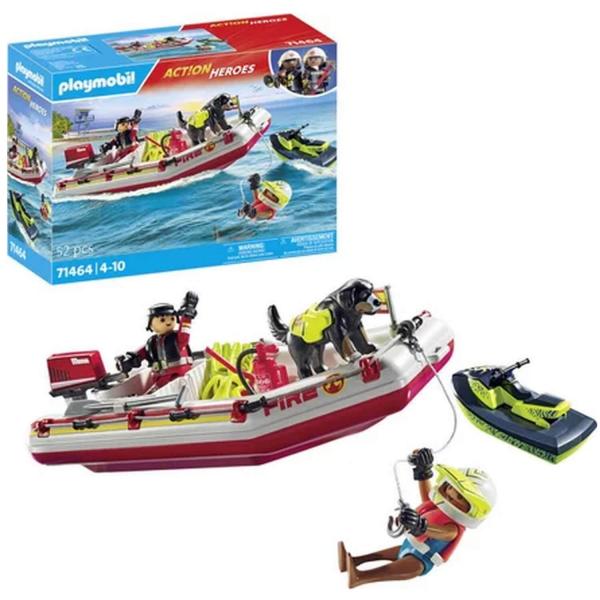 Barco de bomberos y moto acuática - Playmobil-71464