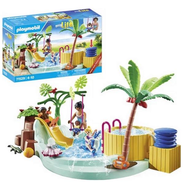 Vacanciers avec piscine et bain à bulles - Playmobil-71529