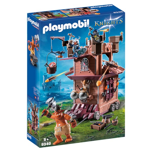 Playmobil 9340 Knights : Tour d'attaque mobile des nains - Playmobil-9340