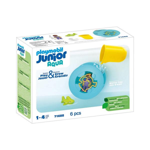 Playmobil Junior : Roue aquatique avec bébé requin - Playmobil-71688