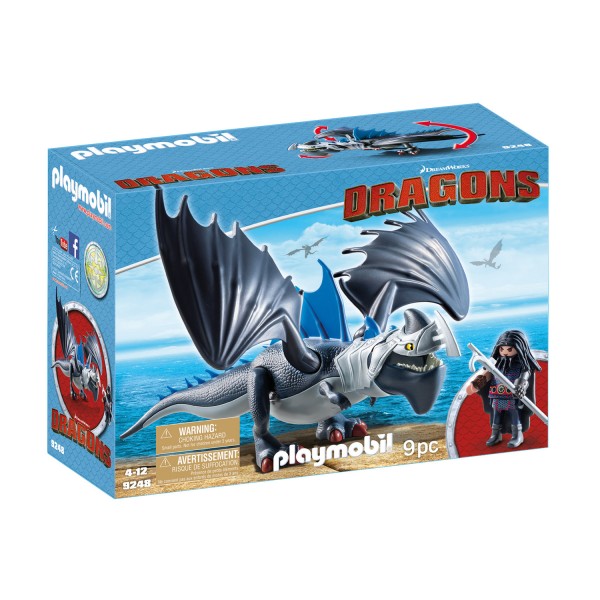 Playmobil 9248 : Dragons : Drago avec dragon de combat - Playmobil-9248