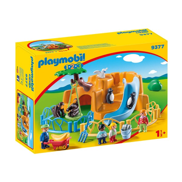 Playmobil 9377 1.2.3. : Parc animalier - Playmobil-9377