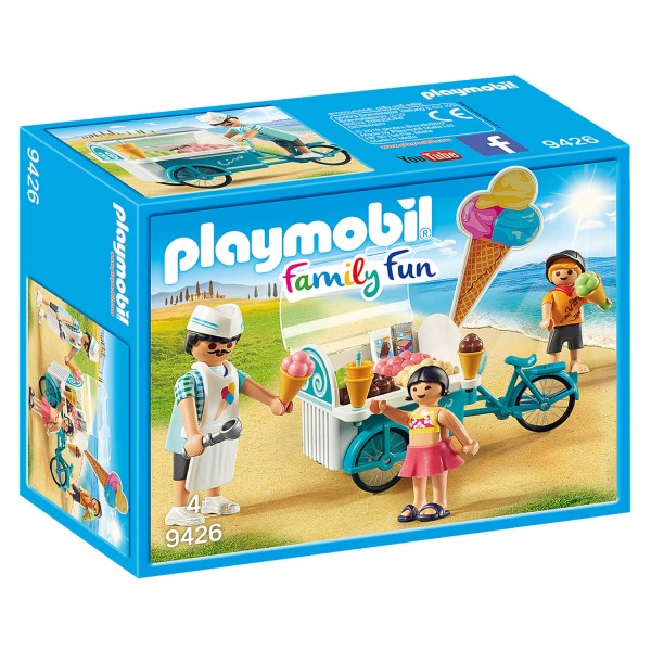 Playmobil 9426 Family Fun : Marchand de glaces et triporteur - Playmobil-9426