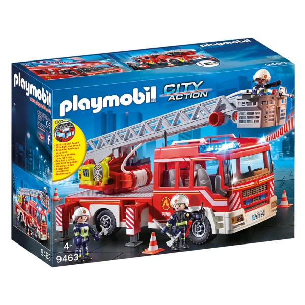 Playmobil 9463 City Action : Camion de pompiers avec échelle pivotante - Playmobil-9463