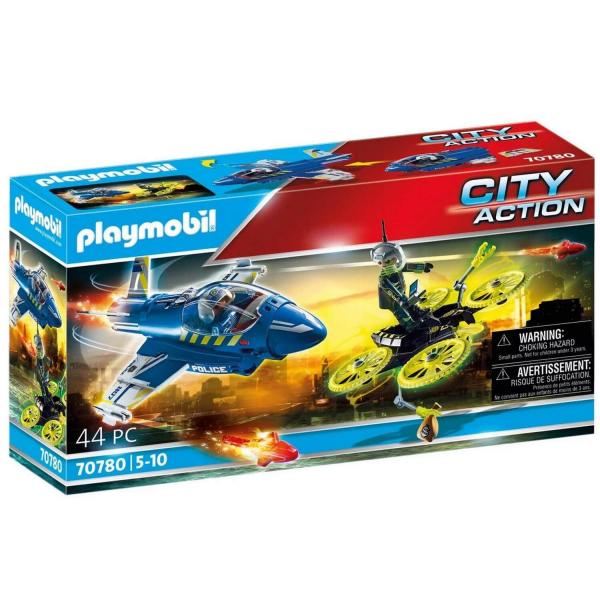 Playmobil 70780 City Action: Jet policial y drone - Playmobil-70780