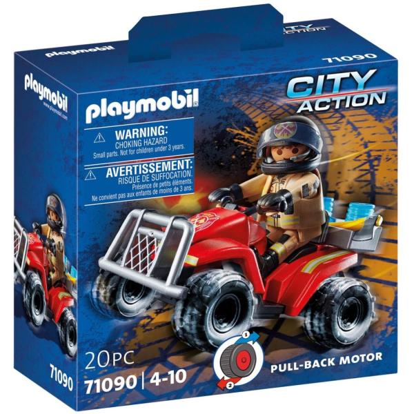 Playmobil 71090 City Action : Pompier et quad - Playmobil-71090