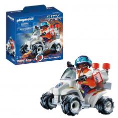 Playmobil 71091 City Action : Secouriste et quad