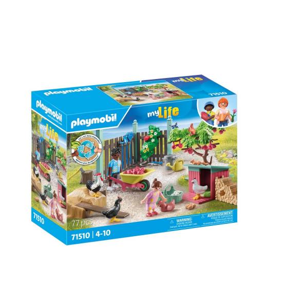 Playmobil Mi Vida: Gallinero y jardín - Playmobil-71510