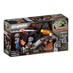 Playmobil Dino Rise : Véhicule de tir pour Dino Mine
