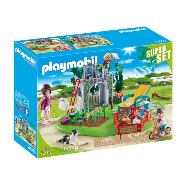 Playmobil 70010 Country : SuperSet Famille et jardin - Playmobil-70010