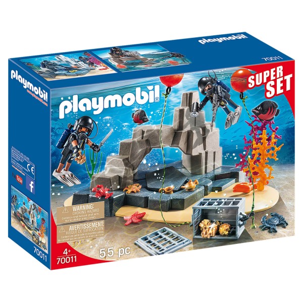 Playmobil 70011 City Action : SuperSet Unité de plongée sous-marine - Playmobil-70011