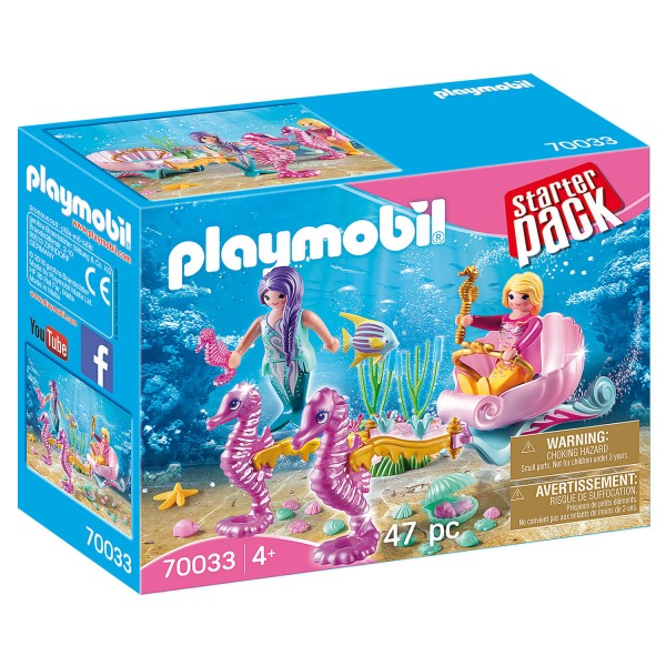 Playmobil 70033 Magic : StarterPack Sirènes avec carrosse - Playmobil-70033