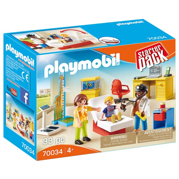 Playmobil 70034 : StarterPack Cabinet de pédiatre - Playmobil-70034