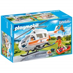 Playmobil 70048 City Life : Hélicoptère de secours