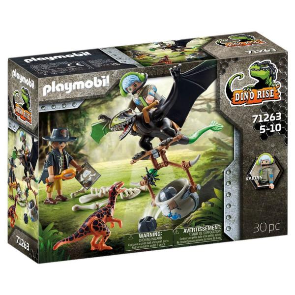 Playmobil 71263 Dino Rise : Dimorphodon et rangers - Playmobil-71263