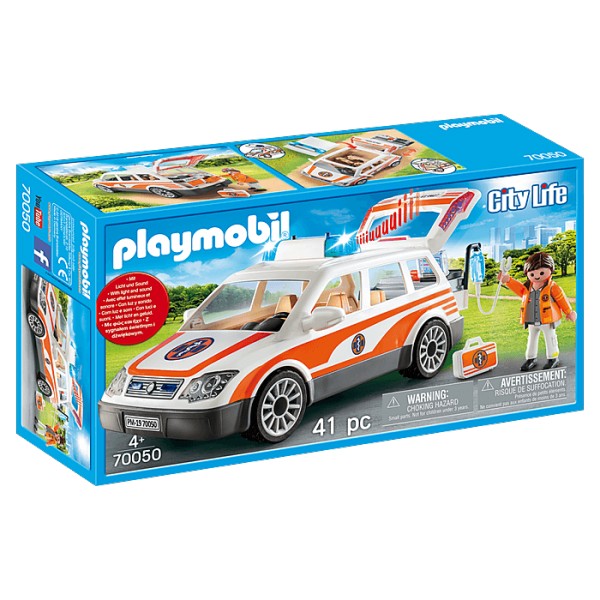 Playmobil 70500 City life : Voiture et ambulancier - Playmobil-70050