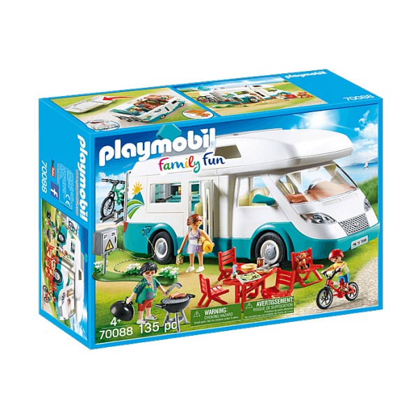 Playmobil 70088 Family Fun: Familia y furgoneta camper - Playmobil-70088