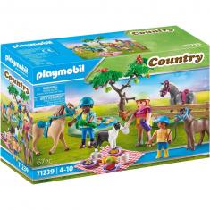 Playmobil 71239 Country : Cavaliers, chevaux et pique-nique