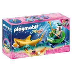 Playmobil 70097 Magic : Roi des mers avec calèche royale