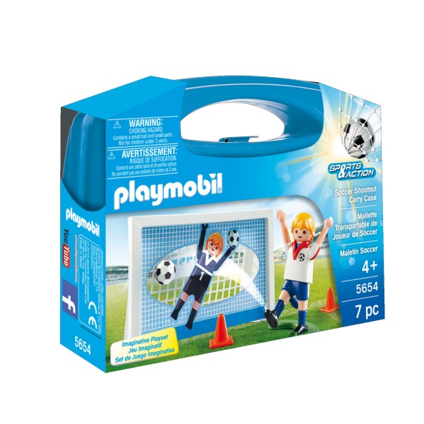 Playmobil 5654 Sports et Action : Valisette Footballeur - Playmobil-5654