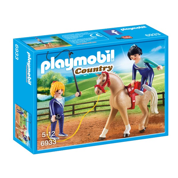 Playmobil 6933 Country : Voltigeuses et cheval - Playmobil-6933