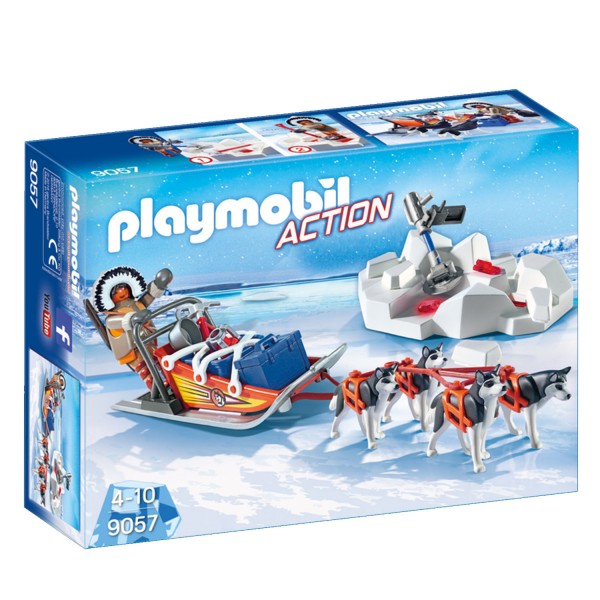 Playmobil 9057 Action : Explorateur avec chiens de traineau - Playmobil-9057