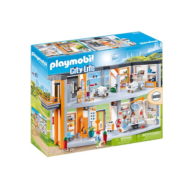 Playmobil 70190 City Life : Hôpital aménagé - Playmobil-70190